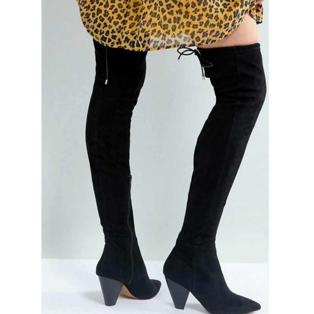 Asos over the knee suede boots